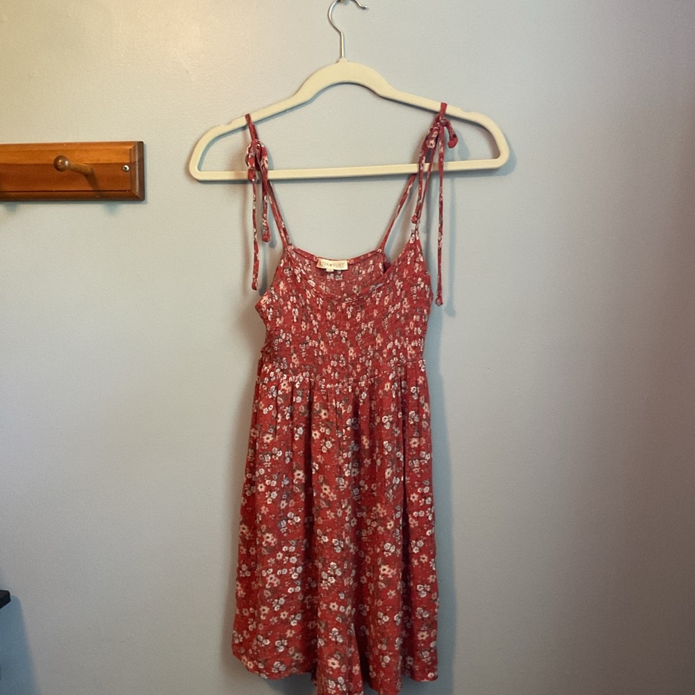 Ultra Flirt Red Floral Jumper